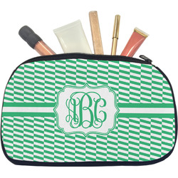 Zig Zag Makeup / Cosmetic Bag - Medium (Personalized)