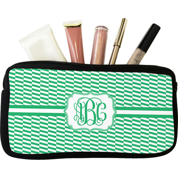 Custom Zig Zag Makeup / Cosmetic Bag (Personalized)