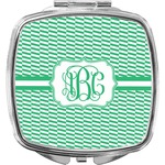 Zig Zag Compact Makeup Mirror (Personalized)