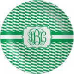 Zig Zag Melamine Plate (Personalized)