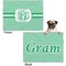 Zig Zag Microfleece Dog Blanket - Regular - Front & Back