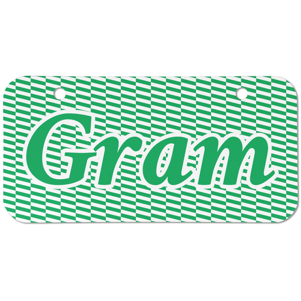 Zig Zag Mini Bicycle License Plate - Two Holes