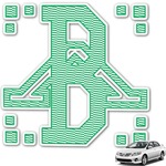 Zig Zag Monogram Car Decal (Personalized)