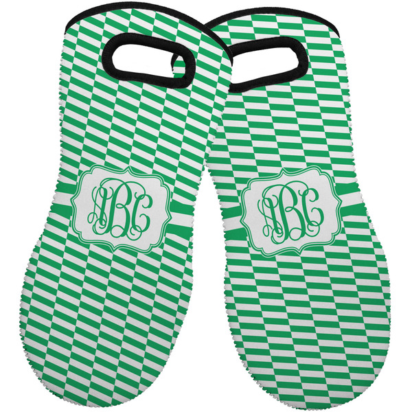 Zig Zag Neoprene Oven Mitt -Set of 2 - Front
