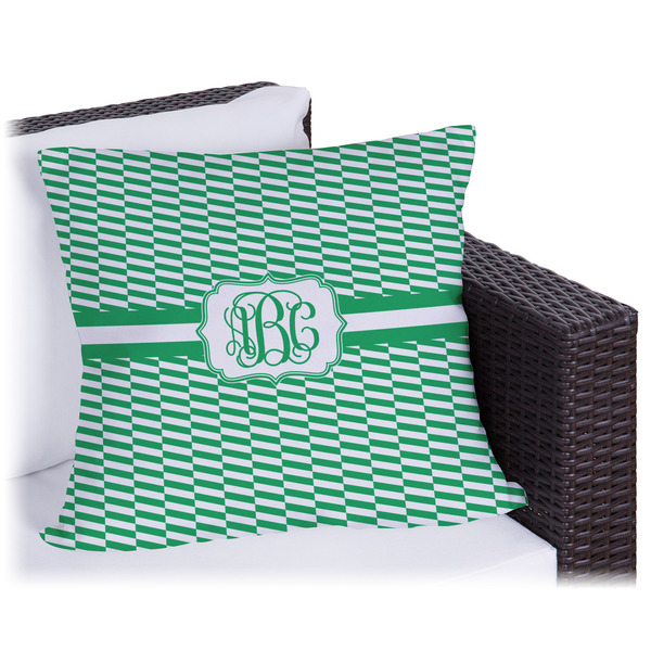 Custom Zig Zag Outdoor Pillow - 16" (Personalized)