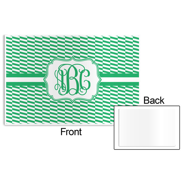 Zig Zag Disposable Paper Placemat - Front & Back