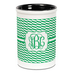 Zig Zag Ceramic Pencil Holders - Black
