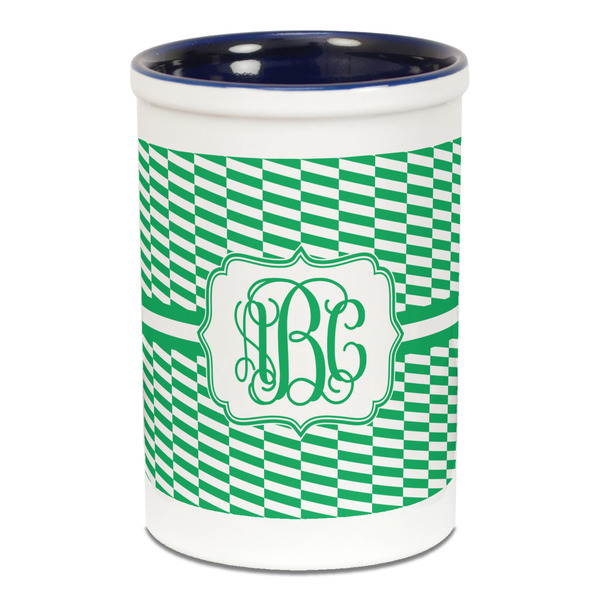 Zig Zag Pencil Holder - Blue