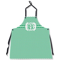 Zig Zag Apron Without Pockets w/ Monogram