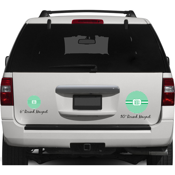 Zig Zag Personalized Car Magnets on Ford Explorer
