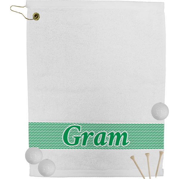 Custom Zig Zag Golf Bag Towel (Personalized)