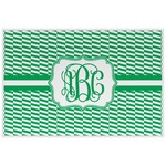 Zig Zag Laminated Placemat w/ Monogram