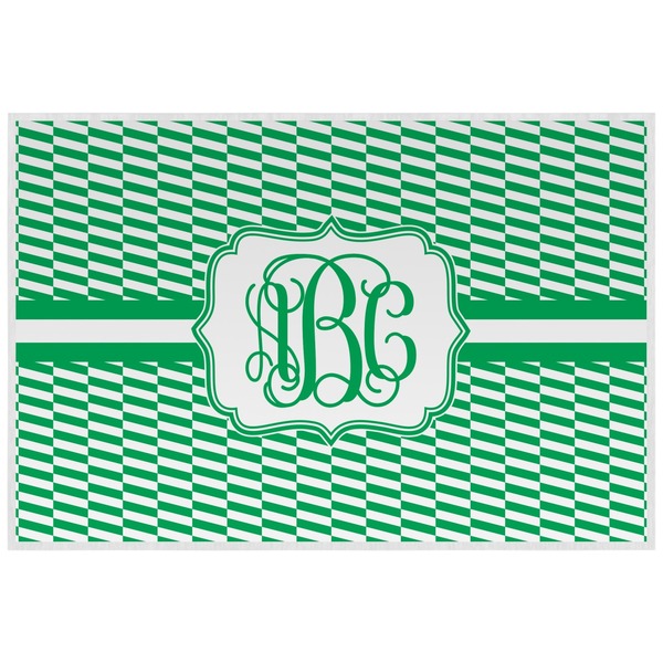 Custom Zig Zag Laminated Placemat w/ Monogram