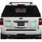 Zig Zag Personalized Square Car Magnets on Ford Explorer