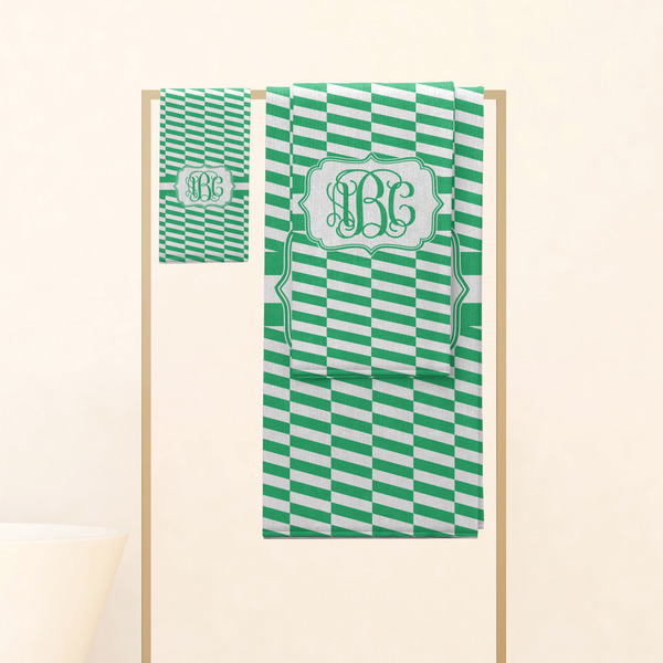 Zig Zag Personalized Towel Set