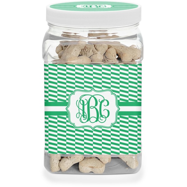 Custom Zig Zag Dog Treat Jar (Personalized)