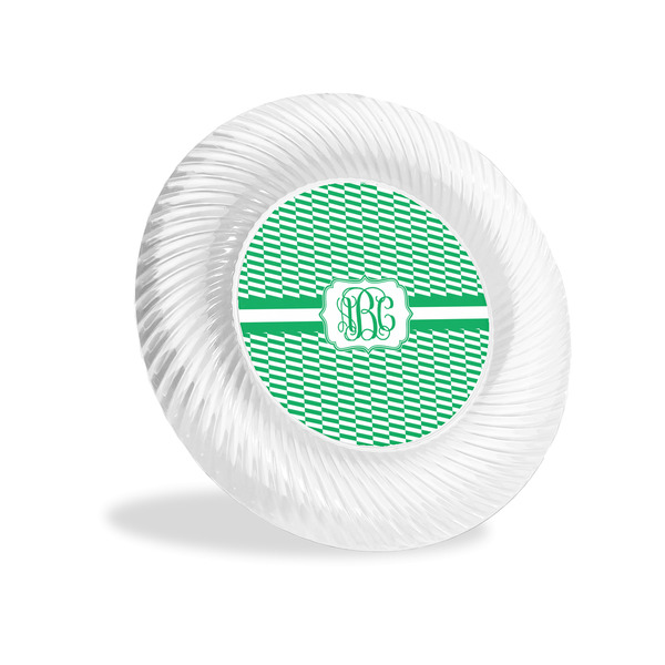 Custom Zig Zag Plastic Party Appetizer & Dessert Plates - 6" (Personalized)