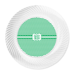 Zig Zag Plastic Party Dinner Plates - 10" (Personalized)