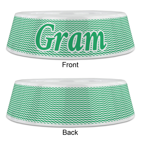 Zig Zag Plastic Pet Bowls - Large - APPROVAL