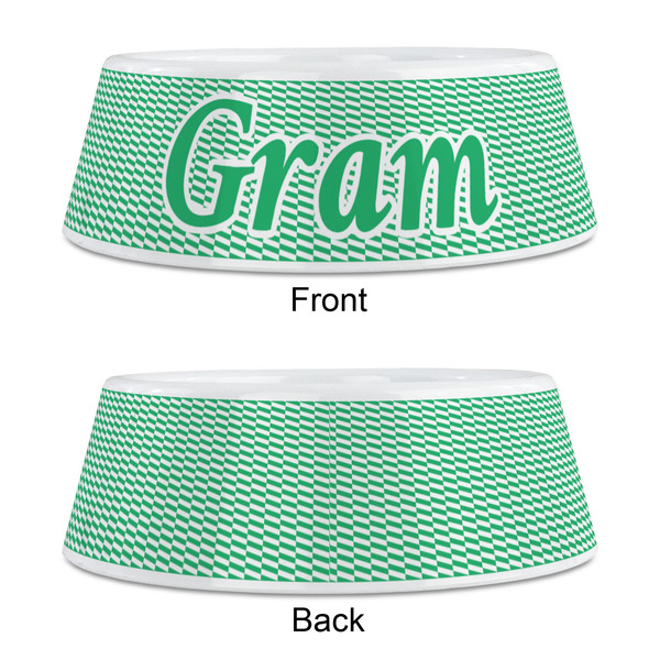 Zig Zag Plastic Pet Bowls - Medium - APPROVAL