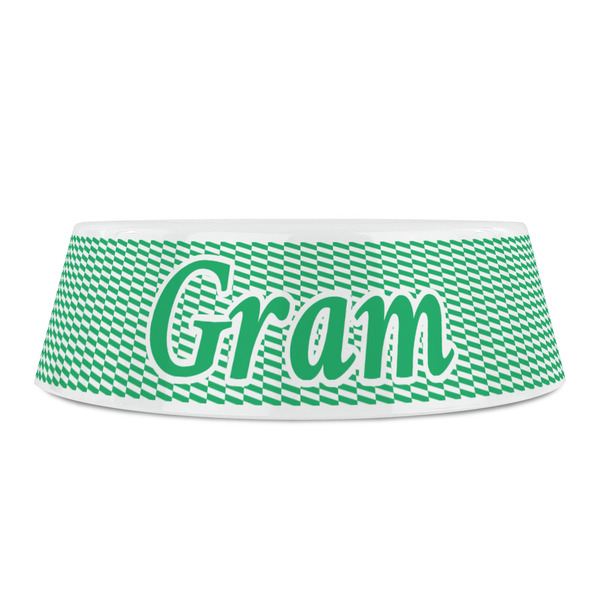 Zig Zag Plastic Pet Bowls - Small - FRONT