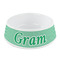 Zig Zag Plastic Dog Bowl - Small (Personalized)