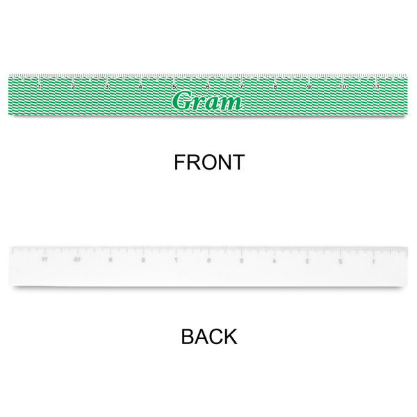 Zig Zag Plastic Ruler - 12" - APPROVAL