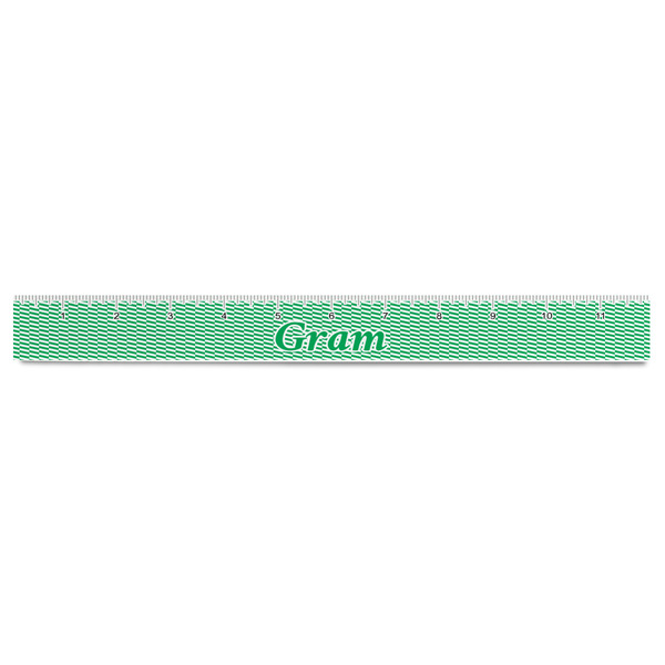 Zig Zag Plastic Ruler - 12" - FRONT