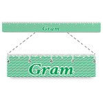 Zig Zag Plastic Ruler - 12" (Personalized)