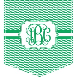 Zig Zag Iron On Faux Pocket (Personalized)