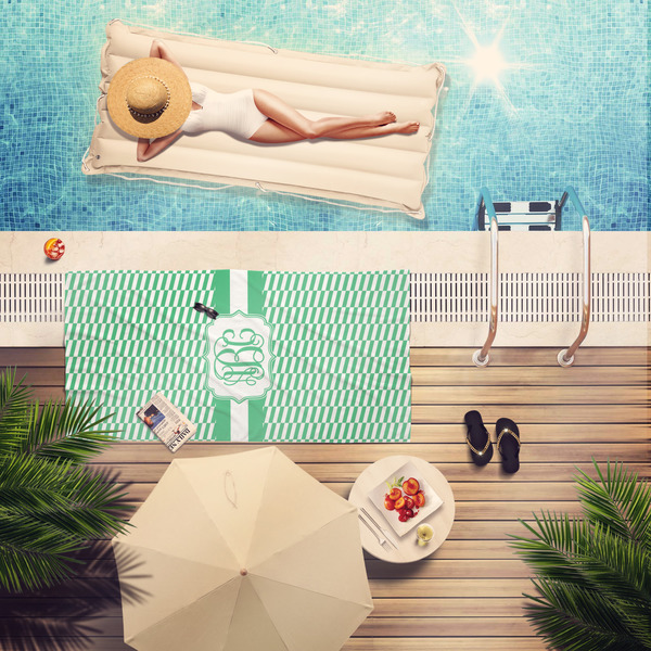 Zig Zag Pool Towel Lifestyle