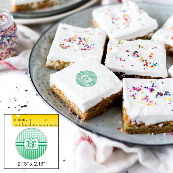 Zig Zag Printed Icing Circle - Small - In Context