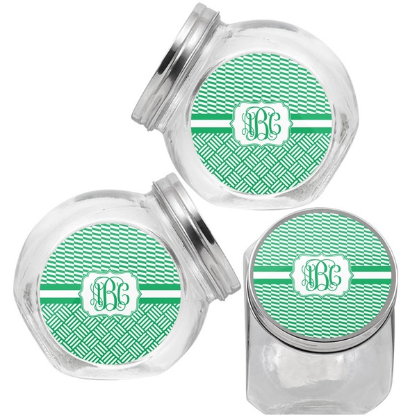 Zig Zag Puppy Treat Jar - Top Left Right