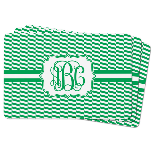 Zig Zag Rectangular Fridge Magnet - THREE