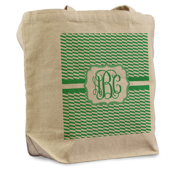 Custom Zig Zag Reusable Cotton Grocery Bag - Single (Personalized)