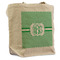 Zig Zag Reusable Cotton Grocery Bag - Front View