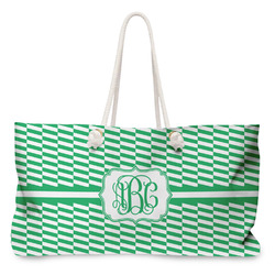 Zig Zag Large Tote Bag with Rope Handles (Personalized)