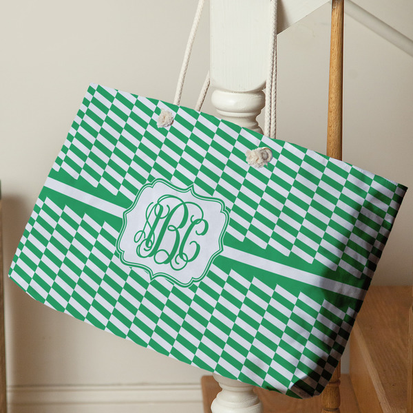 Zig Zag Large Rope Tote - Life Style