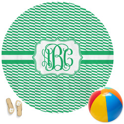 Zig Zag Round Beach Towel (Personalized)