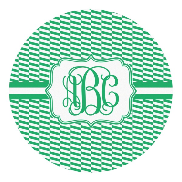 Custom Zig Zag Round Decal (Personalized)