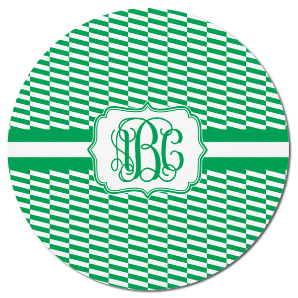 Zig Zag Round Fridge Magnet - FRONT