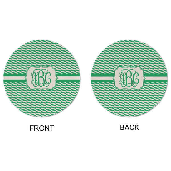 Zig Zag Round Linen Placemats - APPROVAL (double sided)