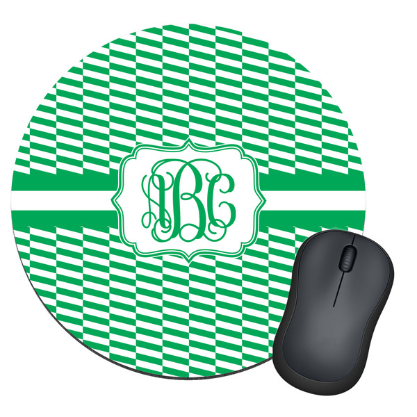 Custom Zig Zag Round Mouse Pad (Personalized)