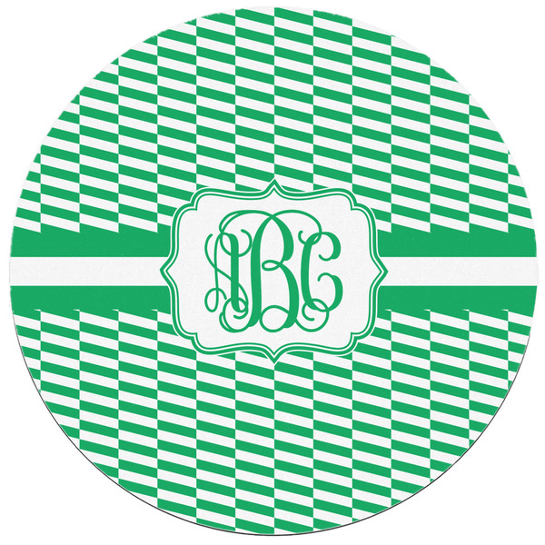 Zig Zag Round Mousepad - APPROVAL