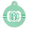 Zig Zag Round Pet ID Tag - Large - Front