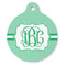 Zig Zag Round Pet ID Tag (Personalized)