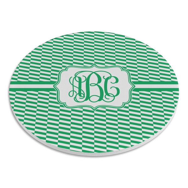 Zig Zag Round Stone Trivet - Angle View