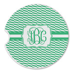 Zig Zag Sandstone Car Coaster - Single (Personalized)