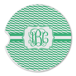 Zig Zag Sandstone Car Coaster - Single (Personalized)