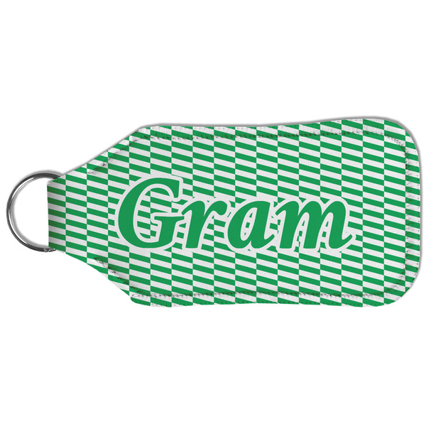 Zig Zag Sanitizer Holder Keychain - Large (Back)